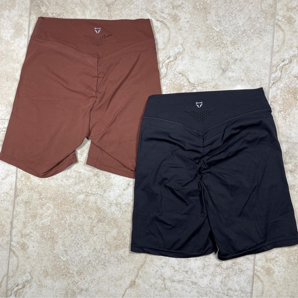 Bundle Tom Tiger Athletic Bike Shorts - Black and Brown